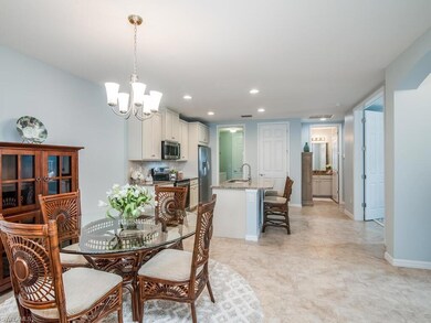 View from the living area looking at the dining an