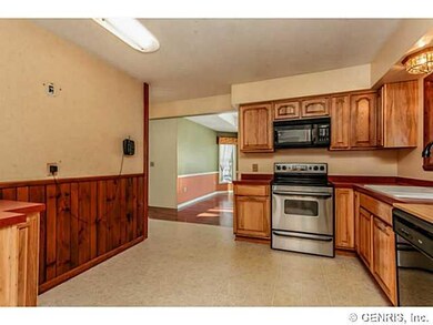 Kitchen. Kitchen including stainless electric stov