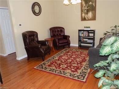 Living room/Formal dining room with hardwood floor