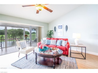 Living room overlooking the golf course
