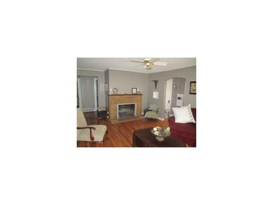 Beautiful brick fireplace