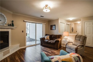 Sliding door leads to patio.
