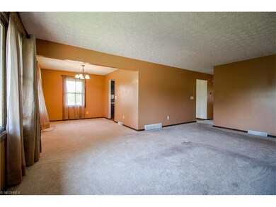View from living room into formal dining room