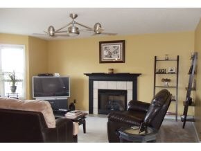 Living Room With Fireplace