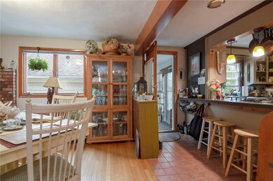 Kitchen / Dining Room Combo and door onto breezewa
