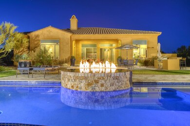 Spa- Backlit by Fire Pit