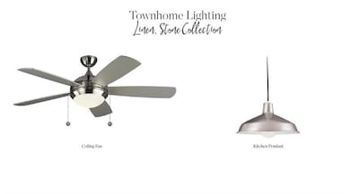 Fan in both Owner's and Family Room, pendants over the Island