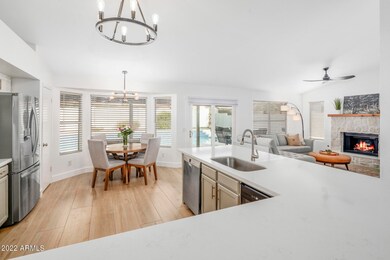 Kitchen into Family Room