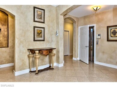 Entry from the private elevator