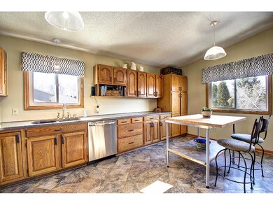 Kitchen is super spacious with lots of storage.