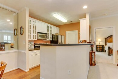 Galley-style kitchen w/bar area