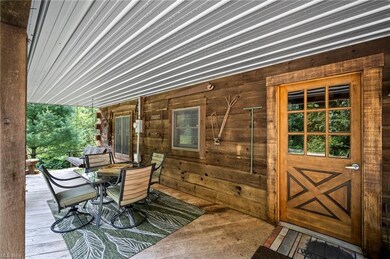 Welcoming covered front porch