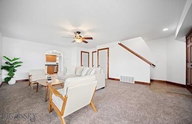 Virtually staged living room