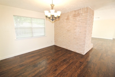 Here is angle view of the dining room, festive cel