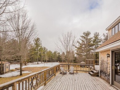 Looking out over the backyard from...