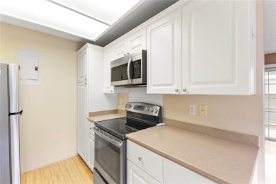 Close-up of the cooking area featuring a sleek sta