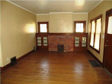 Living room with fireplace