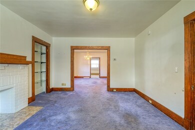 Living room looking into dining room