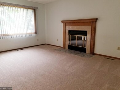 Living room with fireplace