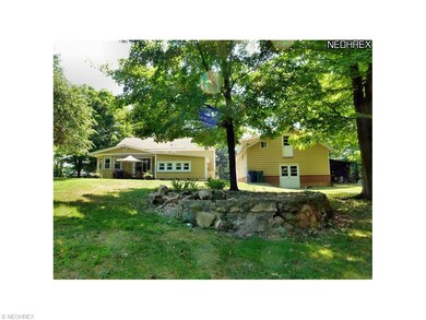 Rear view features 15' x 12' covered Patio off the