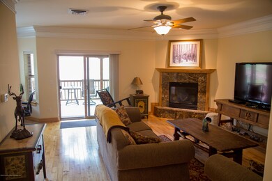 Living area with gas fireplace