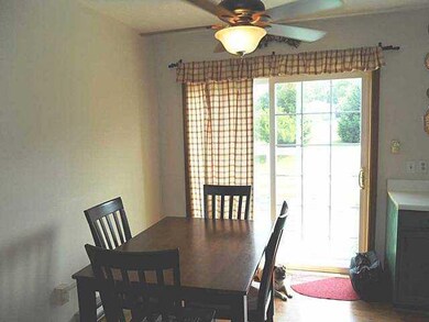 Dining Room. Dining Room looking toward the slidin