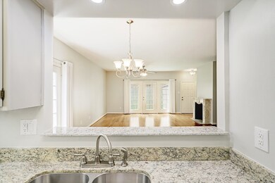 View of the living and dining room from the kitche