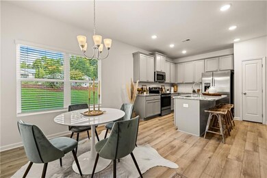 Kitchen featuring light hardwood / wood-style floo