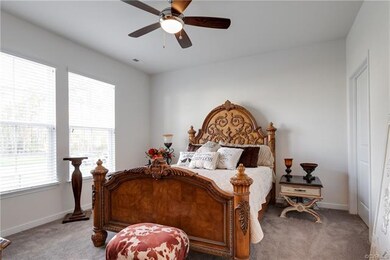 Bedroom two on the first floor is off the foyer an