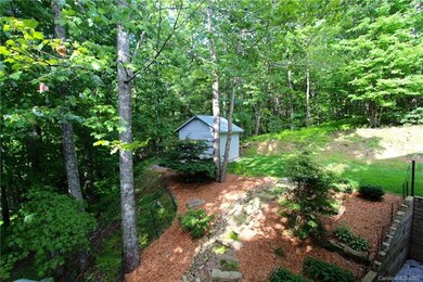 Storage building and landscaping