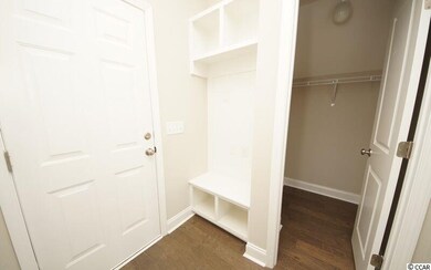 located off from garage entry