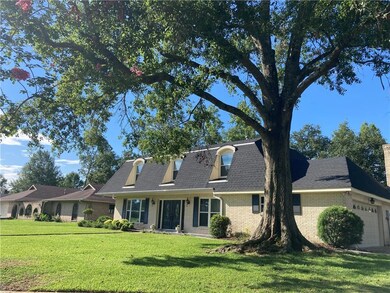 Mature trees in front