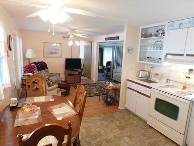 Open concept between kitchen and living room.