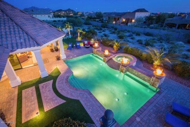 TWILIGHT VIEW OF POOL & SPA