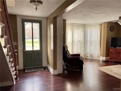 Entry Hall with living room directly adjacent