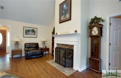 Marble Fireplace with Gas Logs