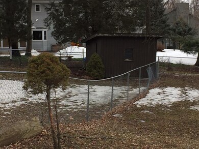 Part of rear yard and garden shed