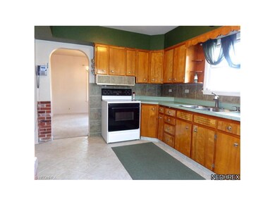 Kitchen with doorway to dining rm