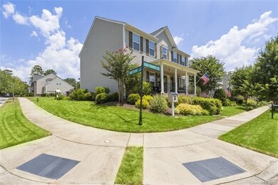Corner lot with lending library.