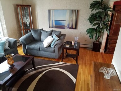 Living room with hardwood floors