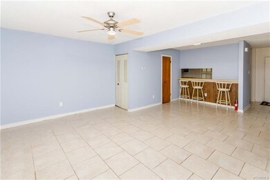 Spacious great room with bar seating