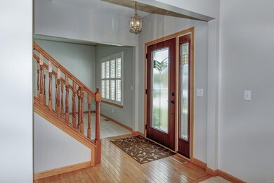 Hardwood flooring in entry