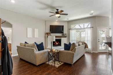 Split floor plan and open concept