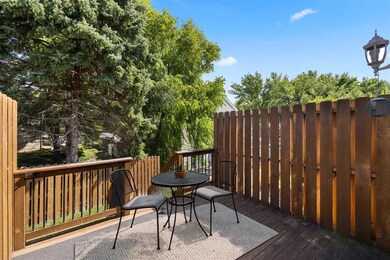 Private patio backing to trees