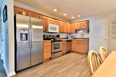 Kitchen featuring sink, stainless steel appliances