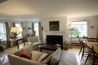 Living room with fireplace