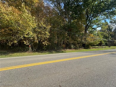 View of asphalt street featuring view of scattered trees