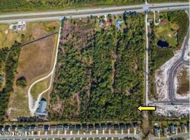 Location of parcel with arrow