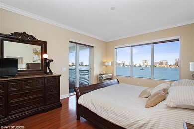 Master Bedroom has a triple window and sliding gla
