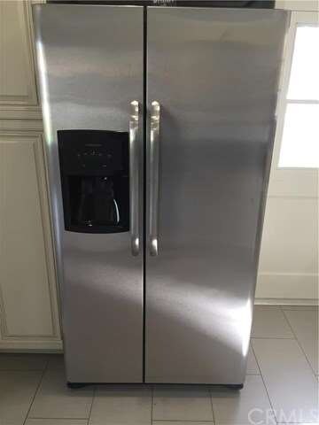 Stainless steel refrigerator included